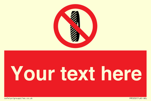 Custom Do Not Change Grinding Wheel Sign